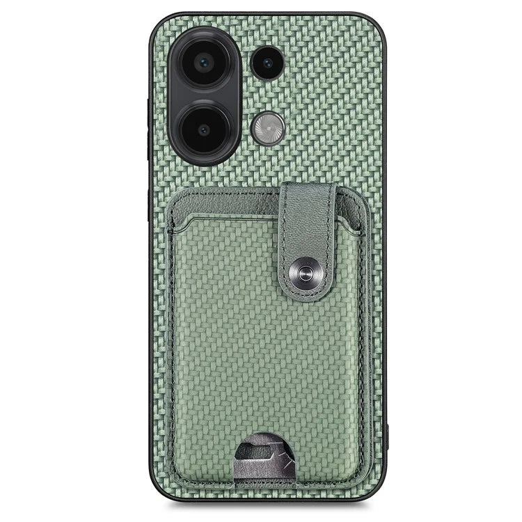 Style B C1-06 For Xiaomi Redmi Note 13 4G Case Card Slot Leather Back Phone Cover with Kickstand