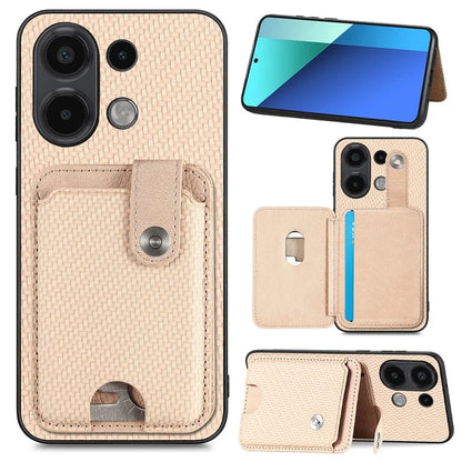 Style B C1-06 For Xiaomi Redmi Note 13 4G Case Card Slot Leather Back Phone Cover with Kickstand
