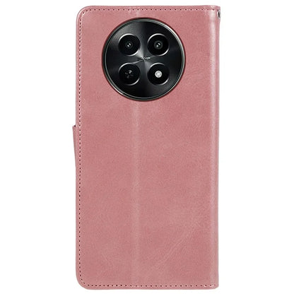 For Realme C65 5G  Case PU Leather Wallet Folio Phone Cover Calf Texture