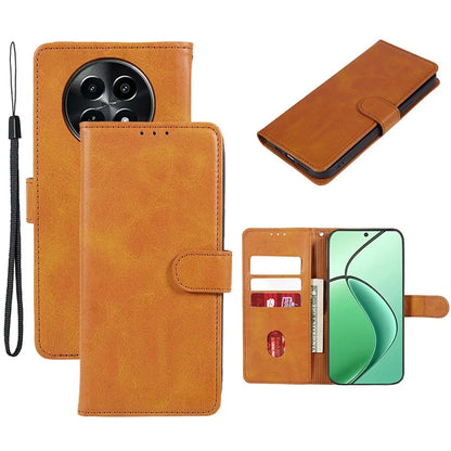 For Realme C65 5G  Case PU Leather Wallet Folio Phone Cover Calf Texture