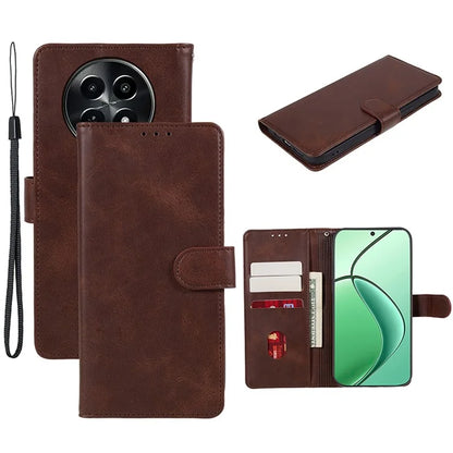 For Realme C65 5G  Case PU Leather Wallet Folio Phone Cover Calf Texture