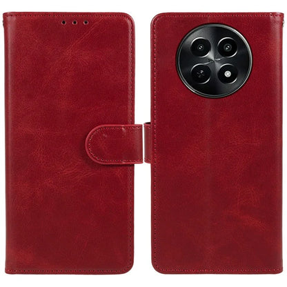 For Realme C65 5G  Case PU Leather Wallet Folio Phone Cover Calf Texture