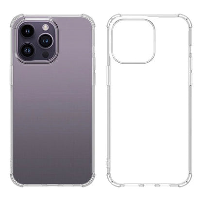 WANLONFENG FS Series for iPhone 15 Pro Max TPU Phone Case with Tempered Glass Screen Film