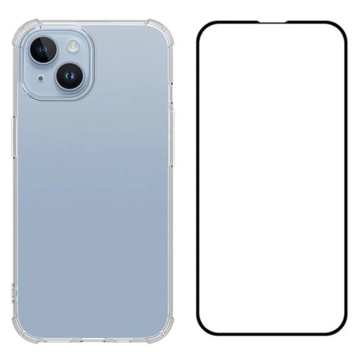WANLONFENG FS Series for iPhone 15 TPU Case with Screen Film Phone Accessories