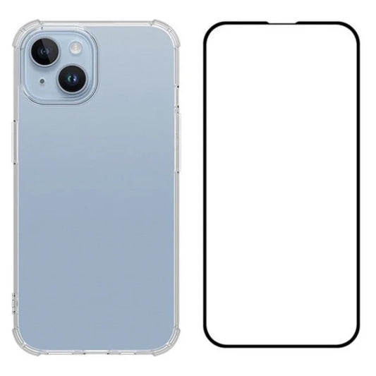 WANLONFENG FS Series for iPhone 15 TPU Case with Screen Film Phone Accessories