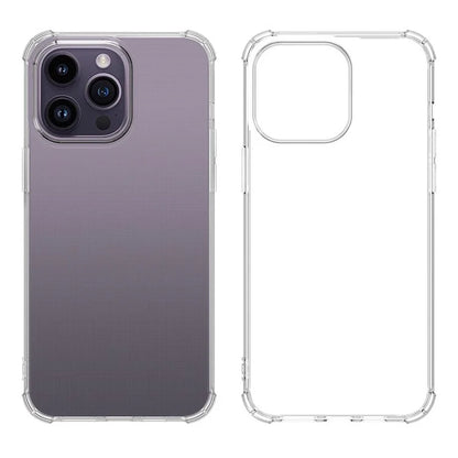 WANLONFENG FS Series for iPhone 13 Pro Clear Case TPU Phone Cover with Screen Film 2-in-1
