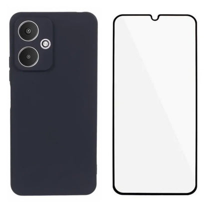 WANLONFENG MS Series for Xiaomi Redmi 13C 5G Case Matte TPU Phone Cover with Screen Film