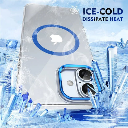 For iPhone 16 Plus Magnetic Case Clear Anti-Scratch PC Hard Cover