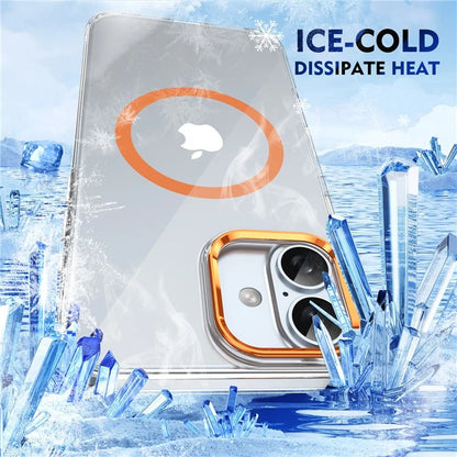 For iPhone 16 Plus Magnetic Case Clear Anti-Scratch PC Hard Cover