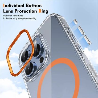 For iPhone 16 Pro Max Case Compatible with MagSafe Clear PC Anti-Scratch Phone Cover