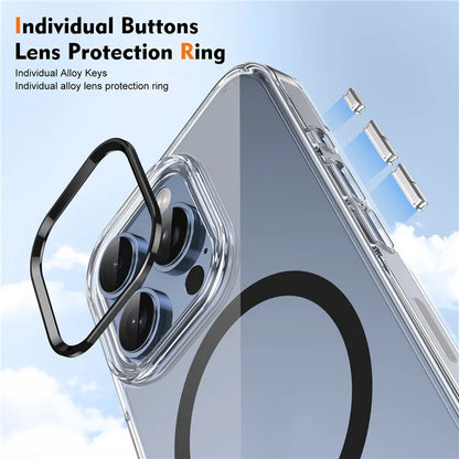 For iPhone 16 Pro Max Case Compatible with MagSafe Clear PC Anti-Scratch Phone Cover