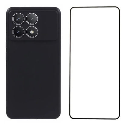 WANLONFENG MS Series for Xiaomi Poco F6 Pro 5G / Redmi K70 5G / K70 Pro 5G Matte TPU Case with Screen Film