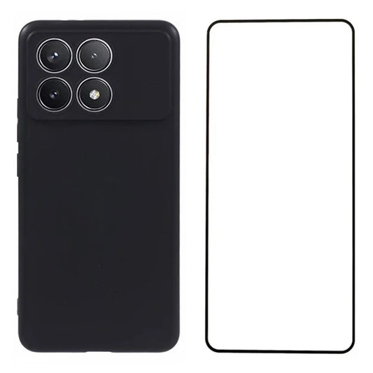 WANLONFENG MS Series for Xiaomi Poco F6 Pro 5G / Redmi K70 5G / K70 Pro 5G Matte TPU Case with Screen Film