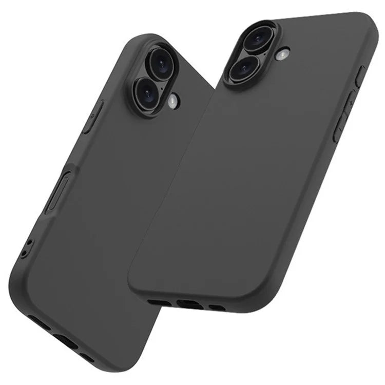 WANLONFENG MS Series for iPhone 16 Plus TPU Case Matte Cover with Screen Film (Big Lens Hole)