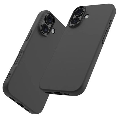 WANLONFENG MS Series for iPhone 16 Plus TPU Case Matte Cover with Screen Film (Big Lens Hole)