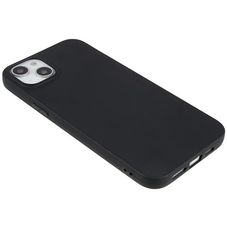 WANLONFENG MS Series for iPhone 15 TPU Case Matte Phone Cover with Screen Film (Big Lens Hole)