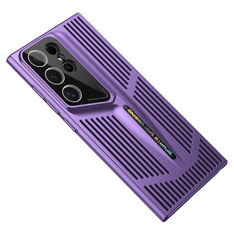 For Samsung Galaxy S24 Ultra Case Electroplating Hard PC Phone Cover Breathable Heat Dissipation