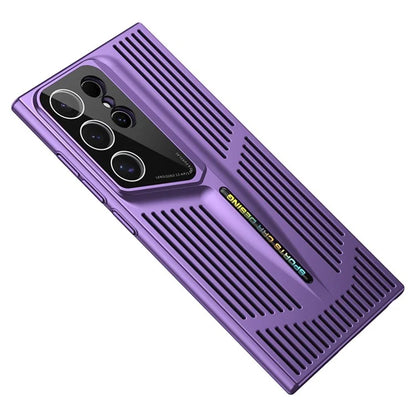 For Samsung Galaxy S24 Ultra Case Electroplating Hard PC Phone Cover Breathable Heat Dissipation