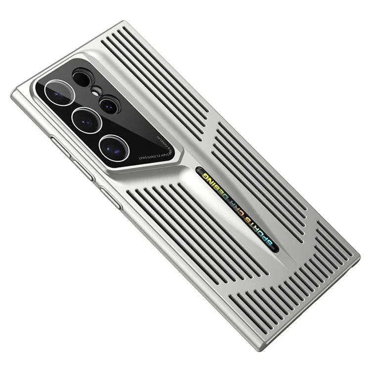 For Samsung Galaxy S23 Ultra Case Hard PC Electroplating Phone Cover Heat Dissipation Micro-Matte Back