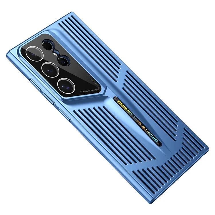 For Samsung Galaxy S23 Ultra Case Hard PC Electroplating Phone Cover Heat Dissipation Micro-Matte Back