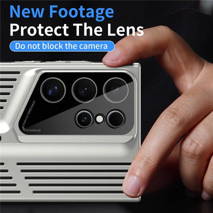 For Samsung Galaxy S23 Ultra Case Hard PC Electroplating Phone Cover Heat Dissipation Micro-Matte Back