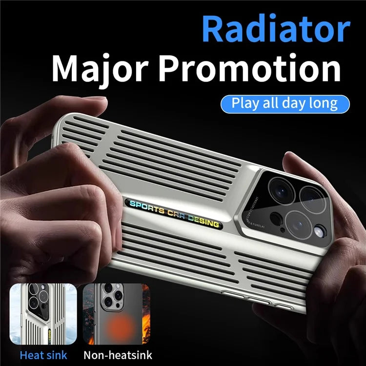 For iPhone 15 Pro Case Heat Dissipation Electroplating Hard PC Phone Cover