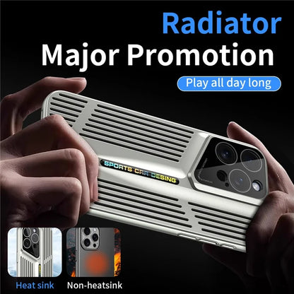 For iPhone 15 Pro Case Heat Dissipation Electroplating Hard PC Phone Cover