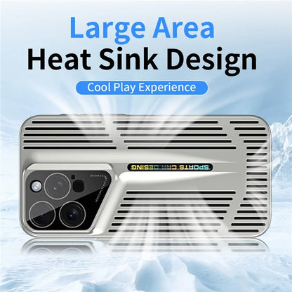 For iPhone 15 Pro Case Heat Dissipation Electroplating Hard PC Phone Cover