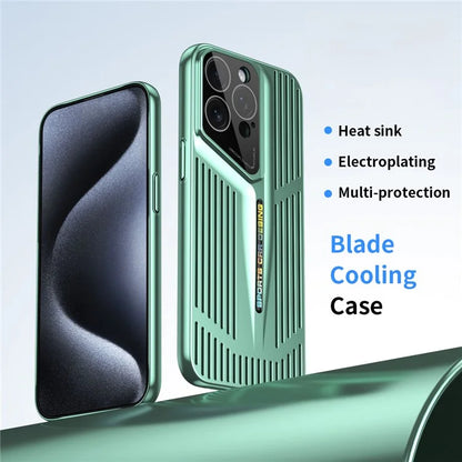 For iPhone 13 Pro Max Case Breathable Protection Hard PC Anti-Fall Phone Cover