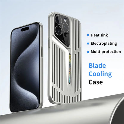 For iPhone 15 Pro Max Case Heat Dissipation Hard PC Hollow Phone Cover