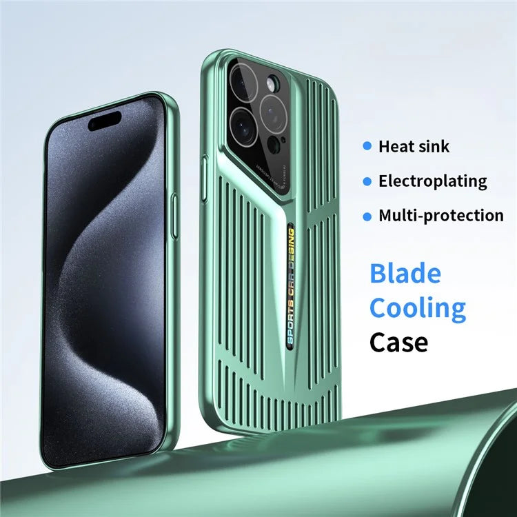 For iPhone 15 Pro Max Case Heat Dissipation Hard PC Hollow Phone Cover