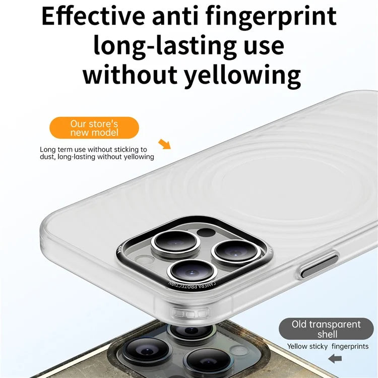 For iPhone 15 Pro Max Case 3D Ripple Texture Shockproof Acrylic+TPU Phone Cover