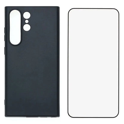 WANLONFENG MS Series for Samsung Galaxy S24 Ultra TPU Case Matte Back with Screen Protector