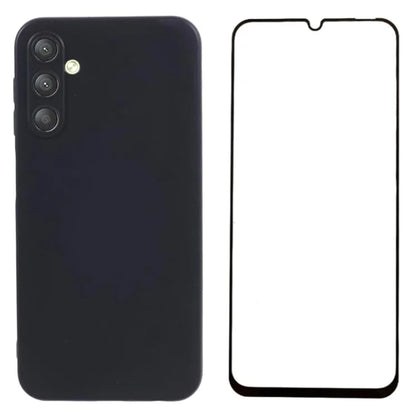 WANLONFENG MS Series for Samsung Galaxy A24 4G (162.1 x 77.6 x 8.3mm) TPU Case with Screen Film