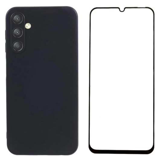 WANLONFENG MS Series for Samsung Galaxy A24 4G (162.1 x 77.6 x 8.3mm) TPU Case with Screen Film