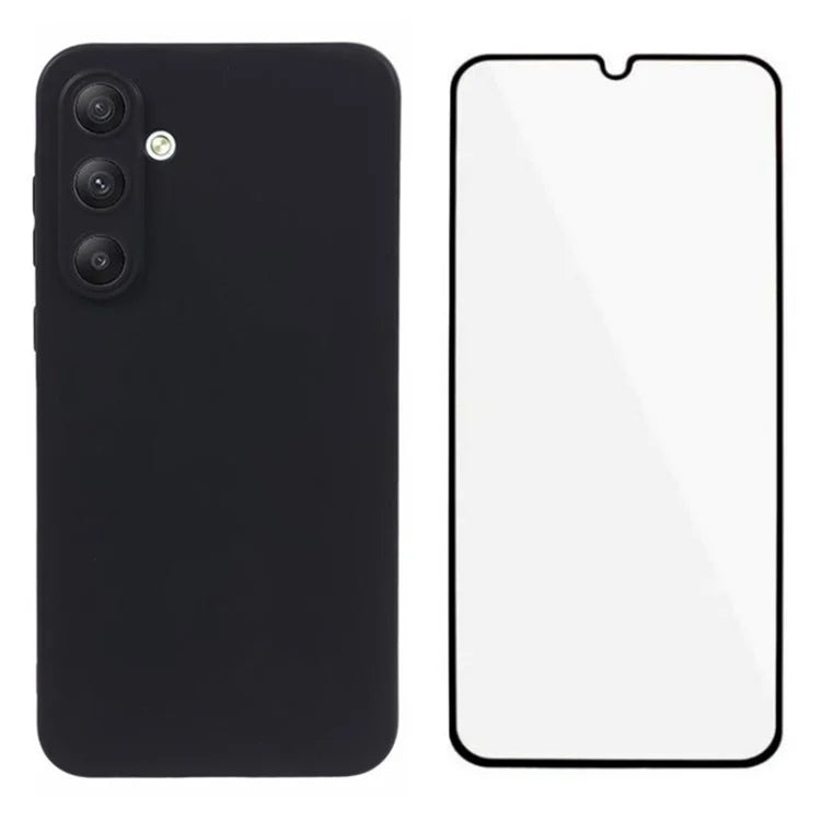 WANLONFENG MS Series for Samsung Galaxy A25 5G (Global) (161.0 x 76.5 x 8.3mm) Case Matte TPU Cover with Screen Film