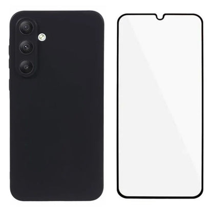 WANLONFENG MS Series for Samsung Galaxy A35 5G Case Matte TPU Phone Cover with Screen Film