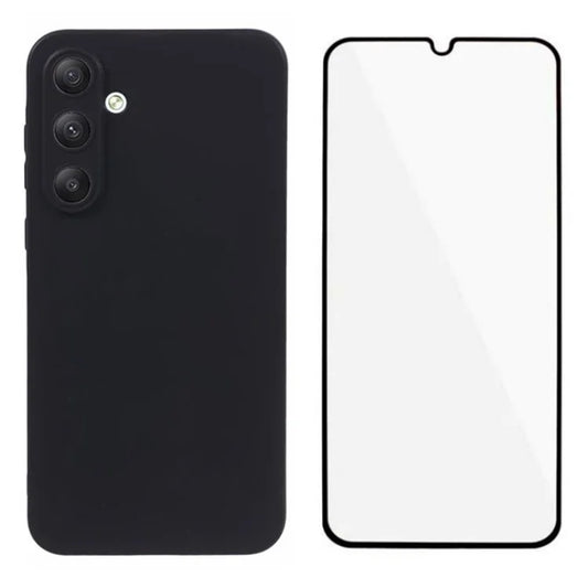 WANLONFENG MS Series for Samsung Galaxy A35 5G Case Matte TPU Phone Cover with Screen Film