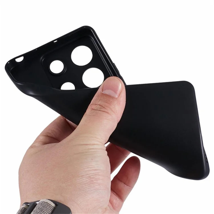 WANLONFENG MS Series for Xiaomi Redmi Note 13 5G TPU Case Matte Phone Cover with Tempered Glass Film