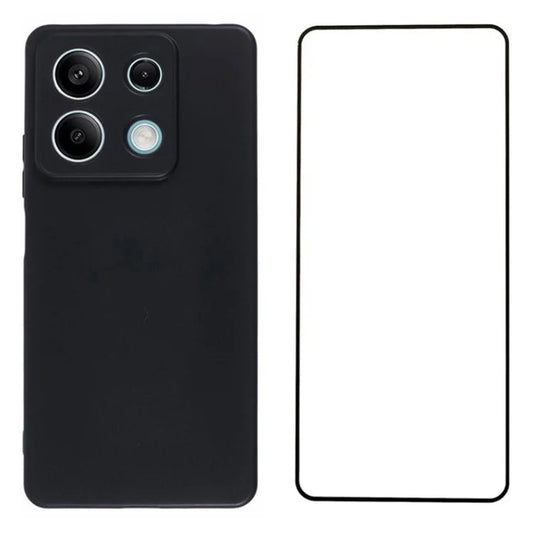 WANLONFENG MS Series for Xiaomi Poco X6 5G / Redmi Note 13 Pro 5G TPU Case with Tempered Glass Film