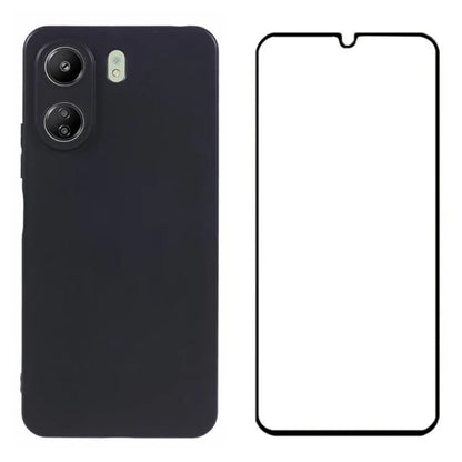 WANLONFENG MS Series for Xiaomi Redmi 13C 4G / Poco C65 4G TPU Case Matte Back with Screen Film