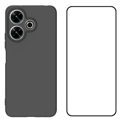 WANLONFENG MS Series for Xiaomi Redmi 13 5G / 13 4G Case TPU Phone Cover with Screen Film 2-in-1