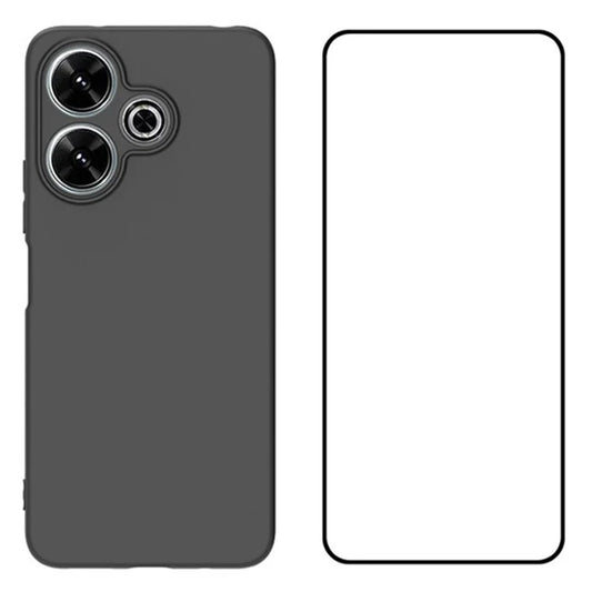 WANLONFENG MS Series for Xiaomi Redmi 13 5G / 13 4G Case TPU Phone Cover with Screen Film 2-in-1