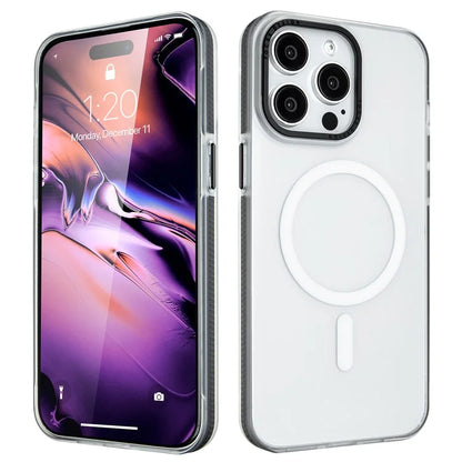 For iPhone 14 Pro Max Case Compatible with MagSafe Skin-Touch PC+TPU Phone Cover