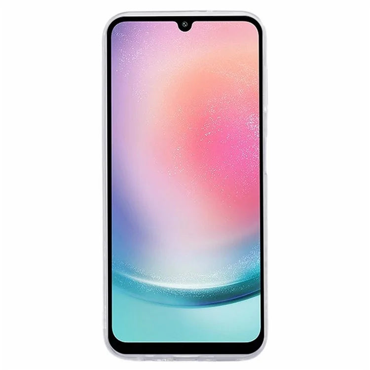 WANLONFENG AW Series for Samsung Galaxy A14 4G / 5G Case TPU Shiny Butterfly Phone Cover with HD Film