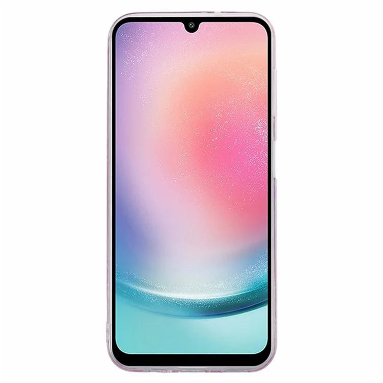 WANLONFENG AW Series for Samsung Galaxy A14 4G / 5G Case TPU Shiny Butterfly Phone Cover with HD Film