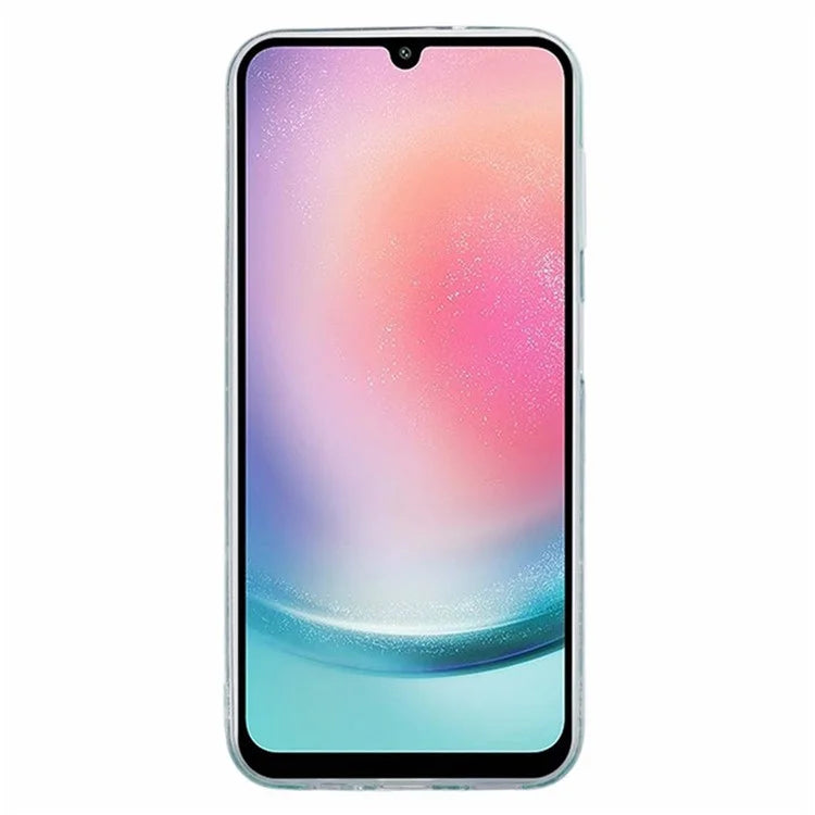 WANLONFENG AW Series for Samsung Galaxy A14 4G / 5G Case TPU Shiny Butterfly Phone Cover with HD Film