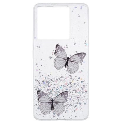 WANLONFENG AW Series for Xiaomi 13T / 13T Pro / Redmi K60 Ultra Case with Screen Film TPU Phone Cover 3D Butterfly