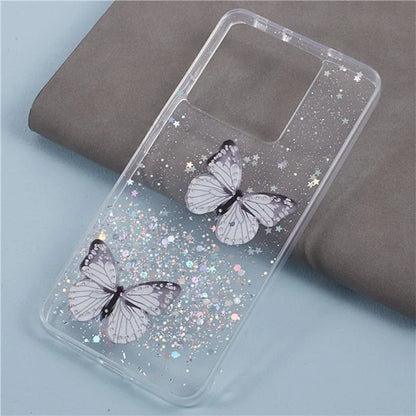 WANLONFENG AW Series for Xiaomi 13T / 13T Pro / Redmi K60 Ultra Case with Screen Film TPU Phone Cover 3D Butterfly