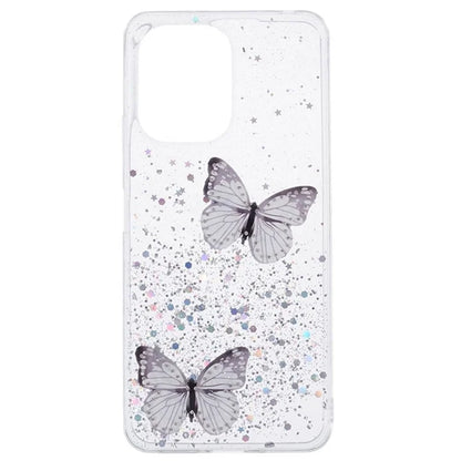 WANLONFENG AW Series for Xiaomi Redmi 13R 5G / 13C 4G / 5G / Poco C65 4G / M6 5G Case PVC Butterfly TPU Phone Cover with Screen Film